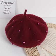 Pearl Beaded Princess Berets - 13 Colors