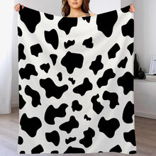 Cow Print Flannel Blanket - 2 Colors