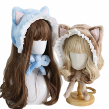Fuzzy Cat Ears Bonnet