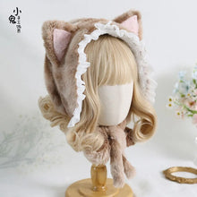 Fuzzy Cat Ears Bonnet