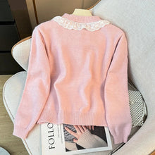 Cute Lace Collar Pastel Cardigan