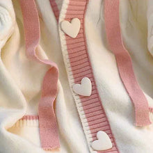 Sweet Hearts Hooded Cardigan Sweater