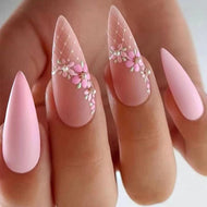 Pink Cherry Blossom Press on Nails