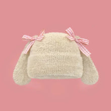 Cute Bow Bunny Ears Beanie Hat - 5 Colors