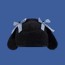 Cute Bow Bunny Ears Beanie Hat - 5 Colors