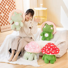 Mushroom Frog Toadstool Plushies - 2 Colors