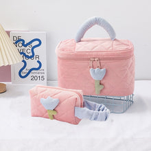 Pastel Flower Makeup Bag