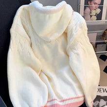 Sweet Hearts Hooded Cardigan Sweater