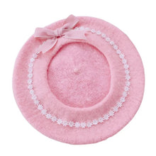 Daisies & Bows Beret Hat - Choose Color