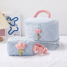 Pastel Flower Makeup Bag