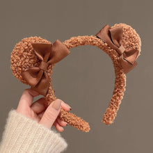 Teddy Bear Ears Bows Adult Sissy Headbands