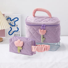 Pastel Flower Makeup Bag