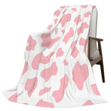 Cow Print Flannel Blanket - 2 Colors