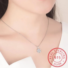 Pink Sakura Cherry Blossom Sterling Silver Necklace