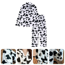 Cow Pattern Button Front Pajamas