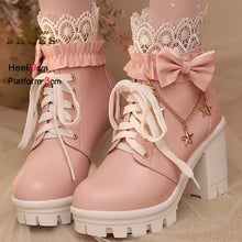 Pretty Ankle Boots - Pink White or Black