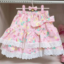 Kawaii Cakes Ruffle Lace Skirt - 2 Colors
