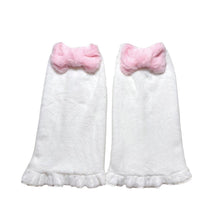 Pink Bow Leg Warmers
