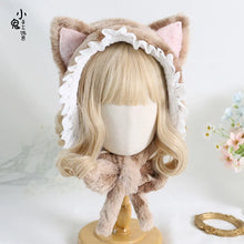 Fuzzy Cat Ears Bonnet
