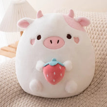 Strawberry Cow & Popcorn Cat Plushies