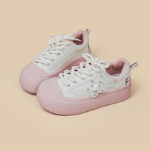 Pink & White Star Bear Chunky Sissy Sneakers