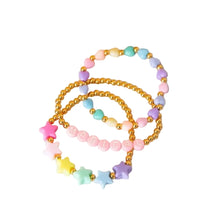 3pcs Magical Candy Heart & Star Charm Bracelets