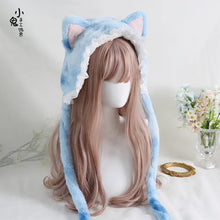 Fuzzy Cat Ears Bonnet