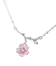 Pink Cherry Blossom Necklace
