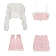 Kawaii Pink Bunny Girl 4 Piece Outfit