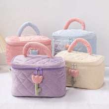 Pastel Flower Makeup Bag