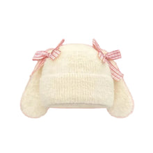 Cute Bow Bunny Ears Beanie Hat - 5 Colors