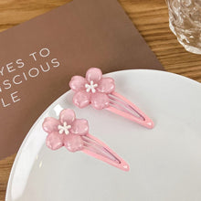 Pink Cherry Blossom Sissy Hair Clips