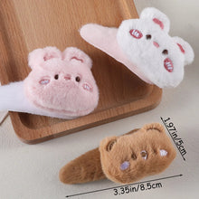 Bunny & Teddy Bear Plush Hair Clips