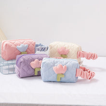 Pastel Flower Makeup Bag