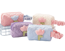 Pastel Flower Makeup Bag