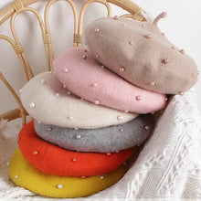 Pearl Beaded Princess Berets - 13 Colors