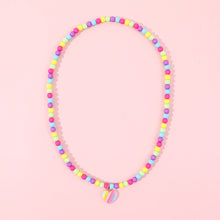 Pastel Beaded Heart 2pc Kawaii Jewelry Set