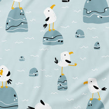 Adult Baby Boy Seagulls Snap in the Crotch Onesie