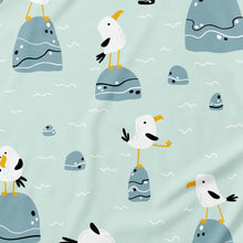 Adult Baby Boy Seagulls Snap in the Crotch Onesie