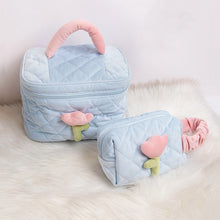 Pastel Flower Makeup Bag