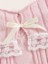 Off Shoulder Lolita Lace Trim Knit Top - 3 Colors