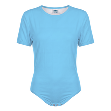 Shades of Light Blue Adult Baby Boy Snap in the Crotch Onesie