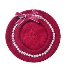 Daisies & Bows Beret Hat - Choose Color