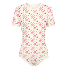 Pink Adult Baby Girl Summer Treats Snap in the Crotch Onesie