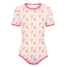 Pink Adult Baby Girl Summer Treats Snap in the Crotch Onesie