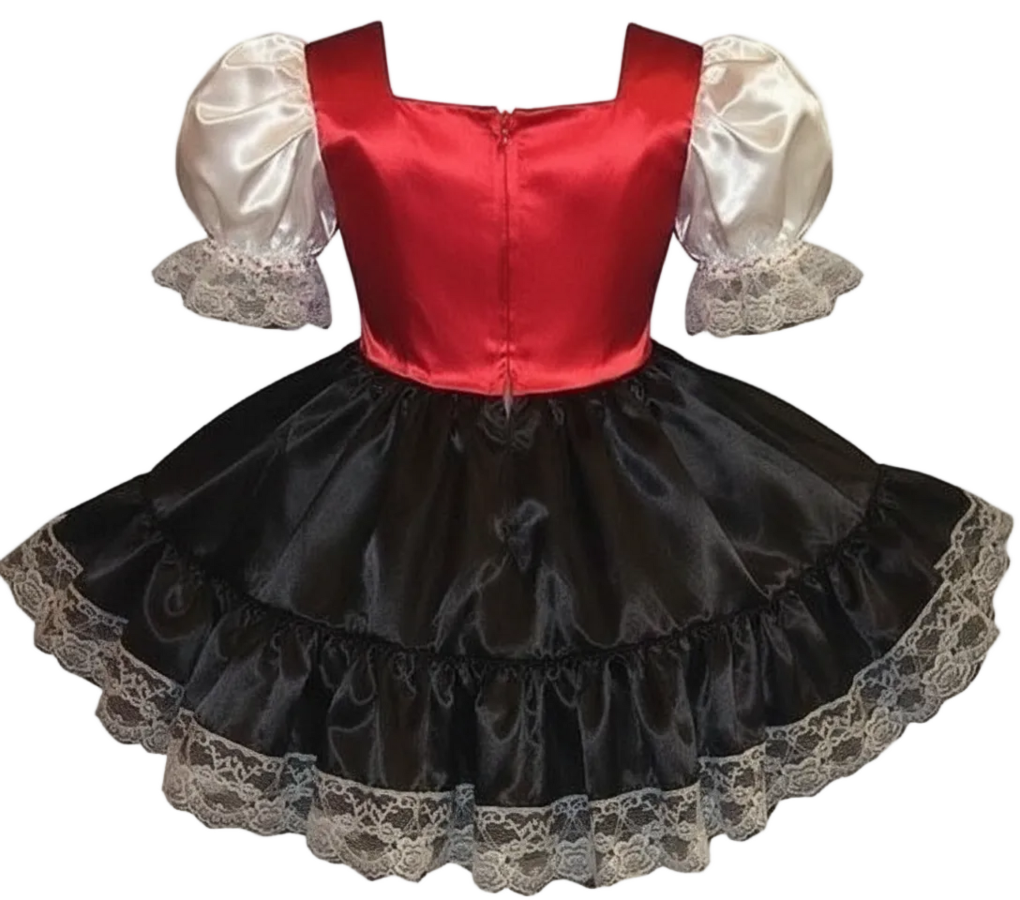 open lace back dress Custom Fit Holiday Swiss Maid Adult Baby Sissy Dress by Leanne's – Leanne's  Pretty Dresses