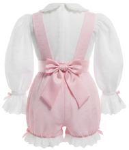 Pink eyelet adult baby romper