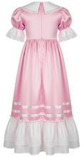 A pink and white satin sissy nightgown