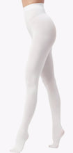 Women's 80 Denier Soft White Opaque Tights for Adult Little Girl Sissy Dress-up