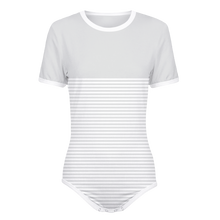 Adult Baby Boy Stripes Snap in the Crotch Onesie